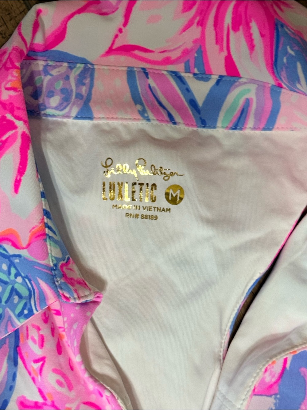 Lilly Pulitzer Pink Floral Skort Luxetic Set for women NWT. - Picture 5 of 6